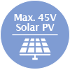 Max. 45V Solar PV