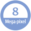 8 Mega pixel