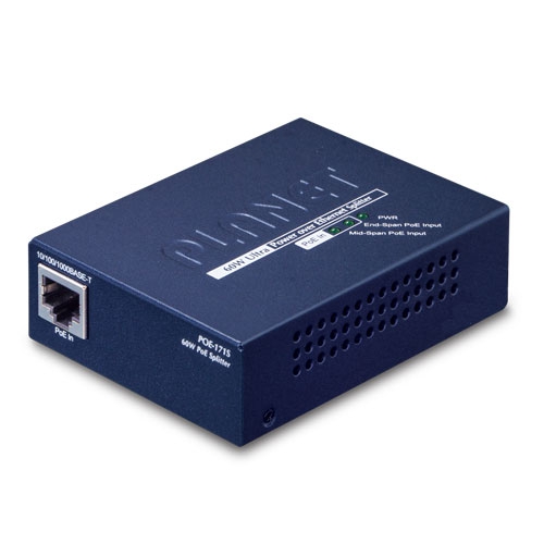 Single-Port 10/100/1000Mbps Ultra PoE Splitter (12V/19V/24V) POE-171S