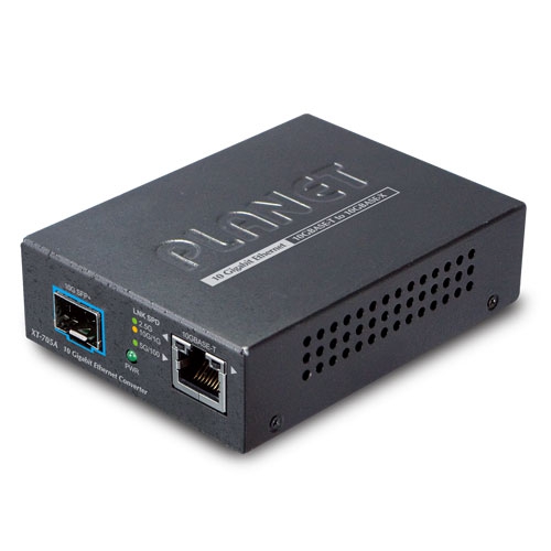 10G/5G/2.5G/1G/100M Copper to 10GBASE-X SFP+ Media Converter XT-705A