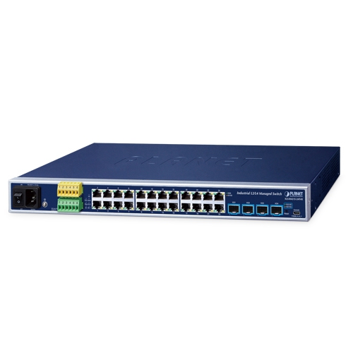 Industrial L2+ 24-Port 10/100/1000T + 4-Port 10G SFP+ Managed Ethernet Switch IGS-R4215-24T4X