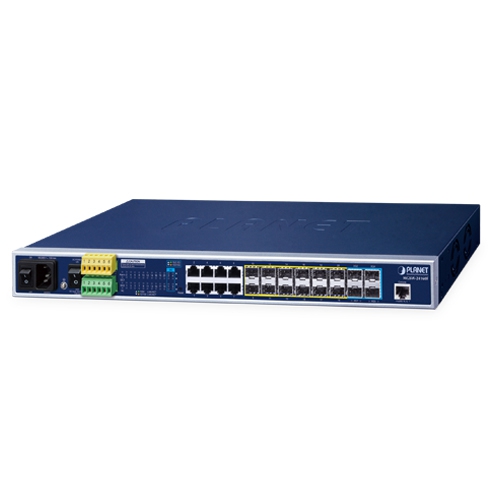 L2+ 8-Port 10/100/1000T + 12-Port 100/1000X SFP + 4-Port 10G SFP+ Managed Metro Ethernet Switch MGSW-24160F